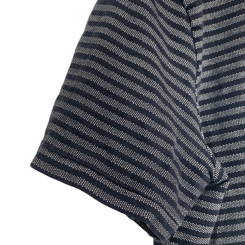OUTERKNOWN Striped Textured Pocket T-Shirt Short Sleeve Organic Cotton Large - Picture 4 of 11